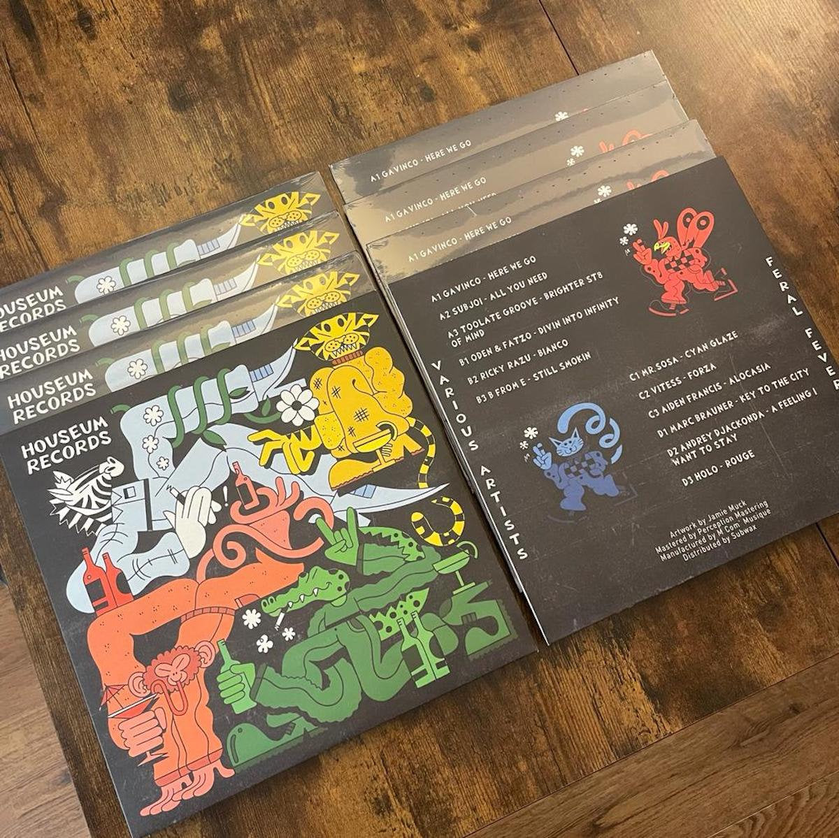 HSM010 Double vinyl compilation - Feral Fever