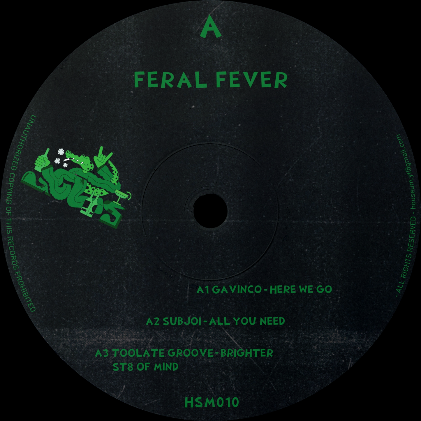 HSM010 Double vinyl compilation - Feral Fever