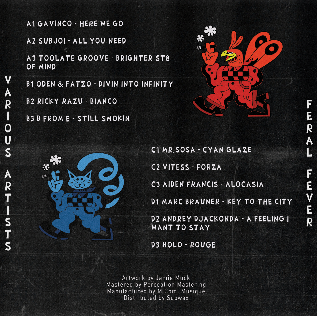 HSM010 Double vinyl compilation - Feral Fever