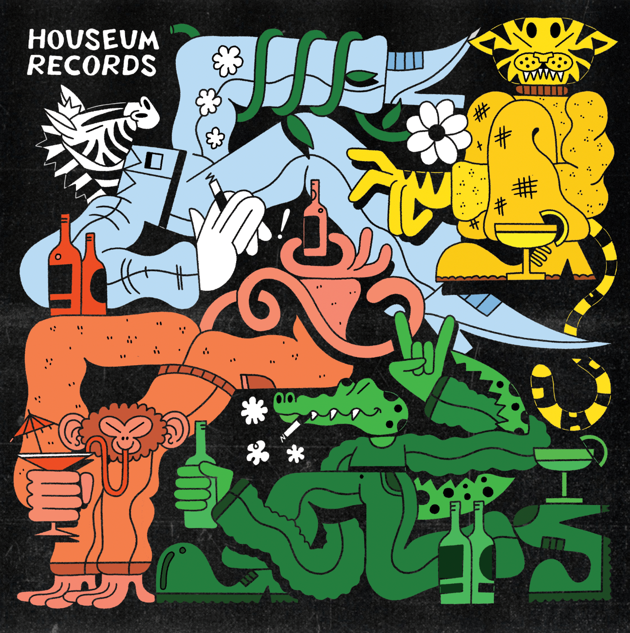 HSM010 Double vinyl compilation - Feral Fever